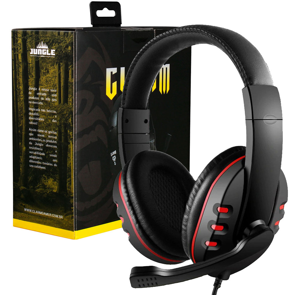 Headset Fone Gamer de ouvido com microfone Para PC