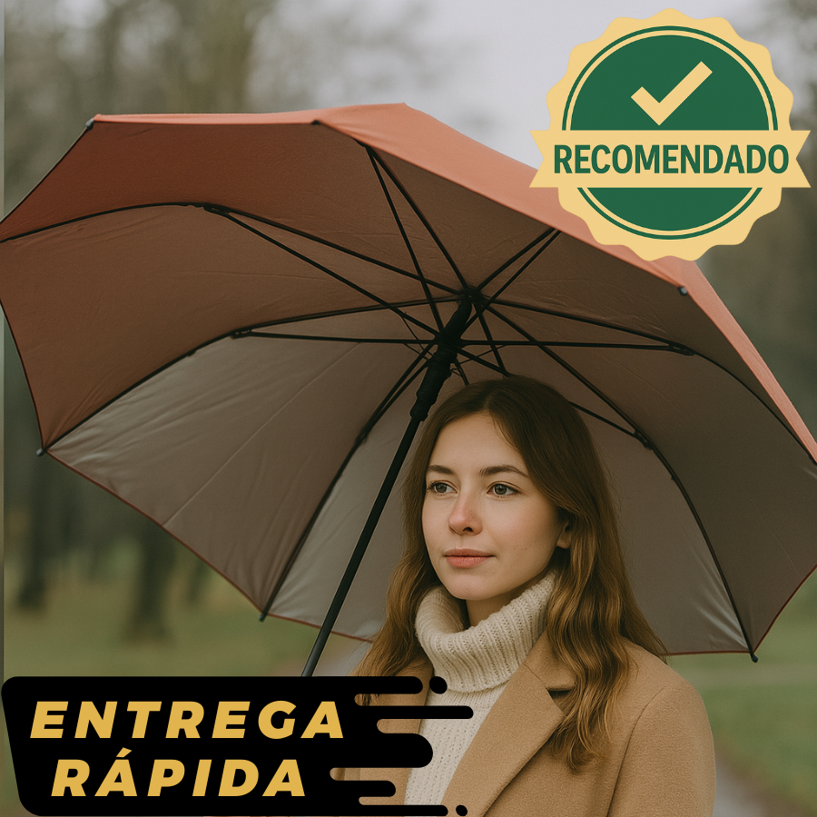 Guarda Chuva Dupla Face Reforçado Contra Raios UV