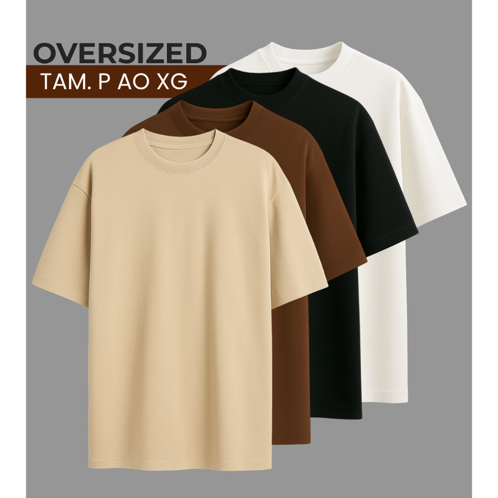 Camiseta Oversized Masculina Algodão Premium Stre