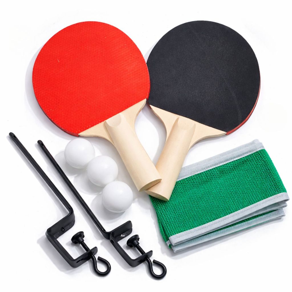 Kit Jogo De Ping Pong Tênis De Mesa 2 Raquetes 3 