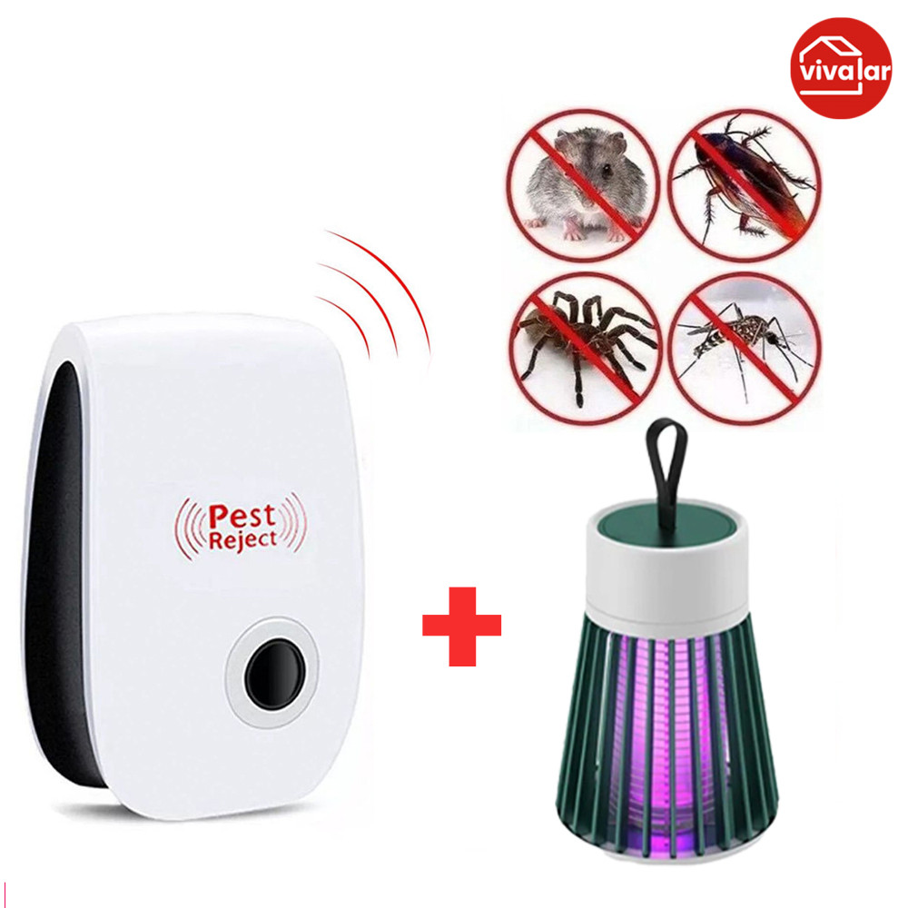 Combo Anti-Mosquito + Repelente: 2 em 1 Ecológico