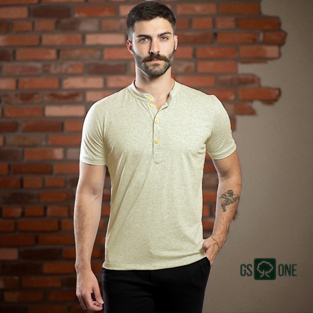 Camisa Gola Padre Masculina – Estilo Clássi