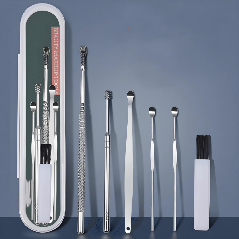 Kit 6 Limpeza De Cera, Removedor De Cera De Ouvido