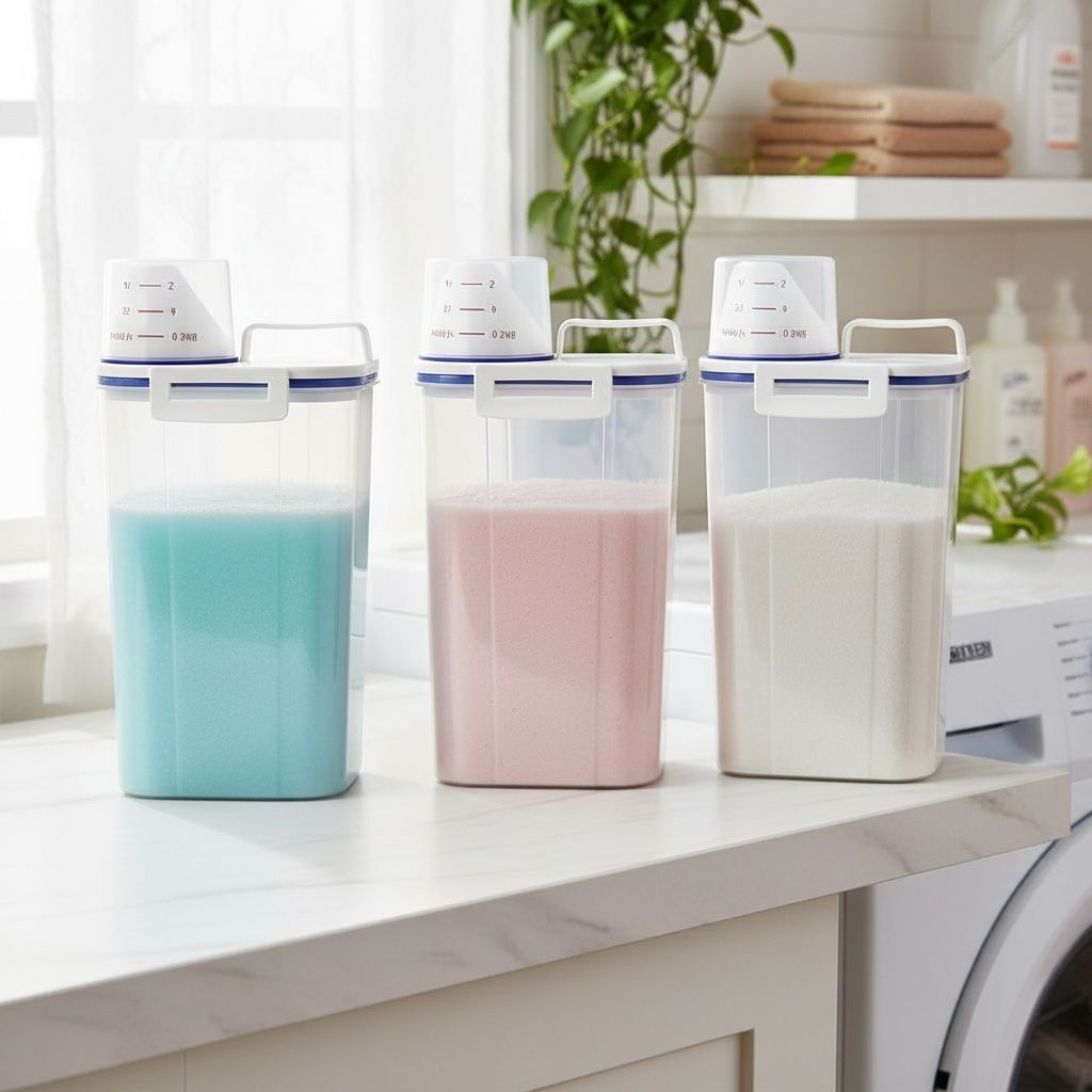 1 a 6 Dispenser Organizador de Lavanderia Pote Her