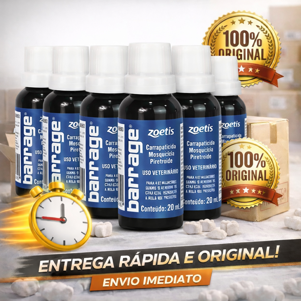 Barrage Zoetis, Carrapaticida e mosquicida origina