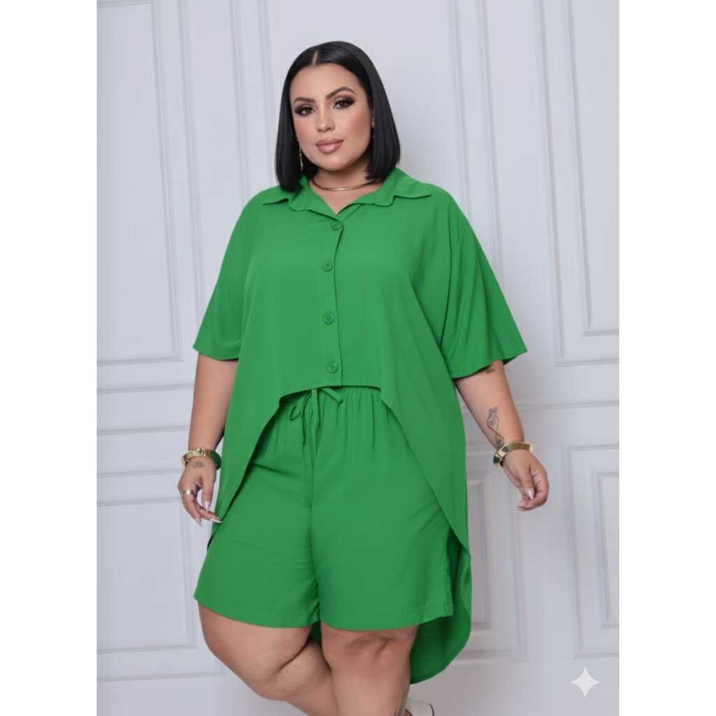 Conjunto Kimono Plus Size Feminino 48 ao 54 Elegan