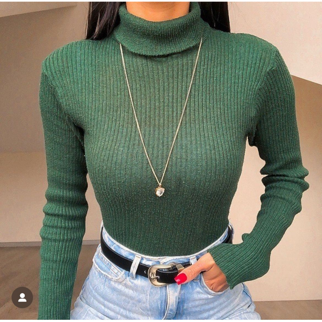 Blusa Feminina Cacharrel Tricô Básica Suéter Go