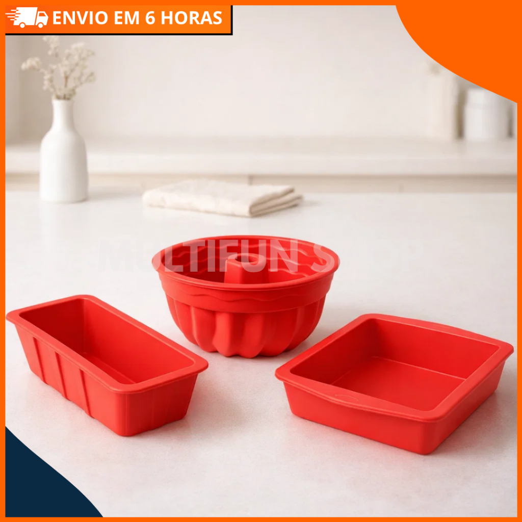 Formas de Silicone para Air Fryer Forno Freezer Mi