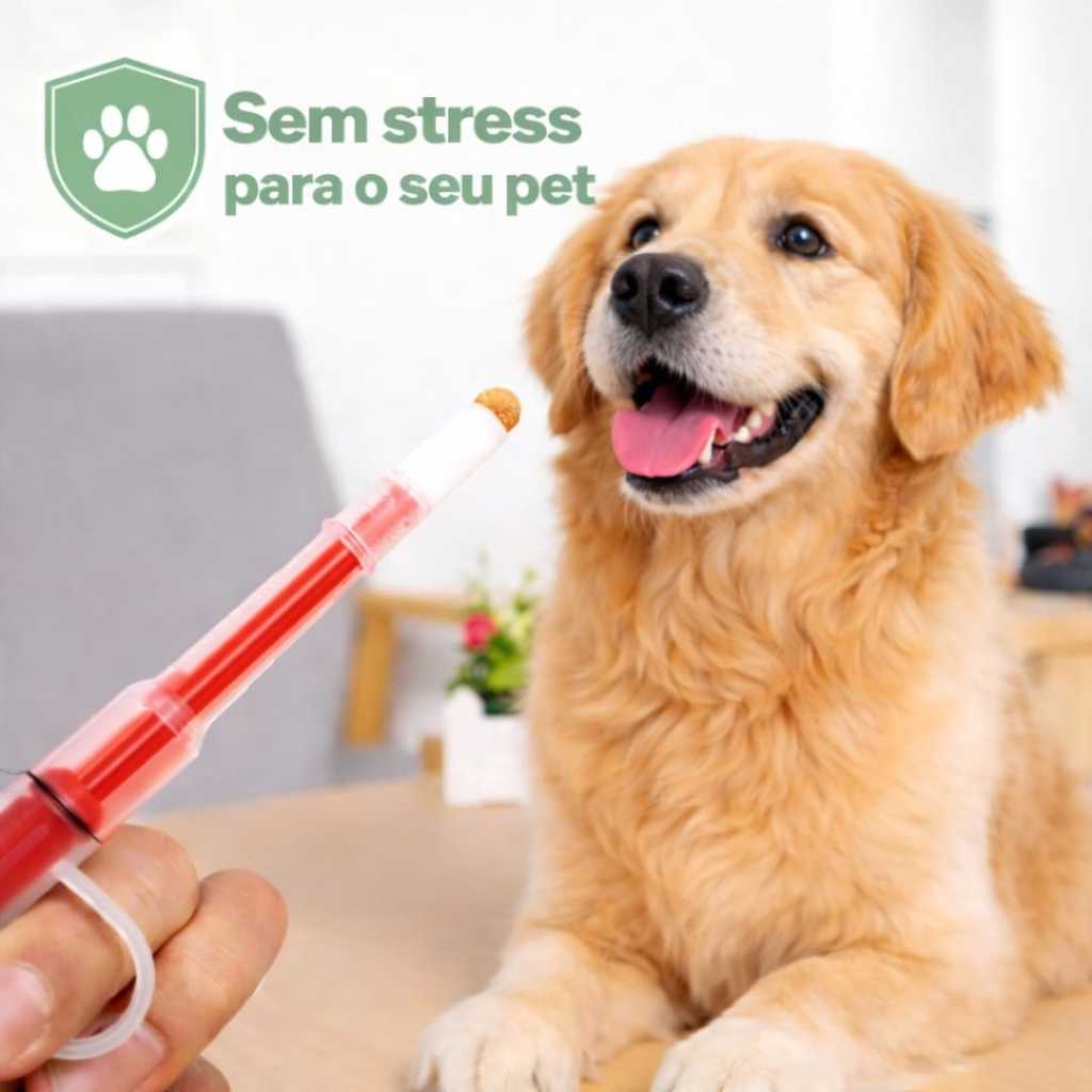 Aplicadora de Medicação Pet Reutilizável Sering