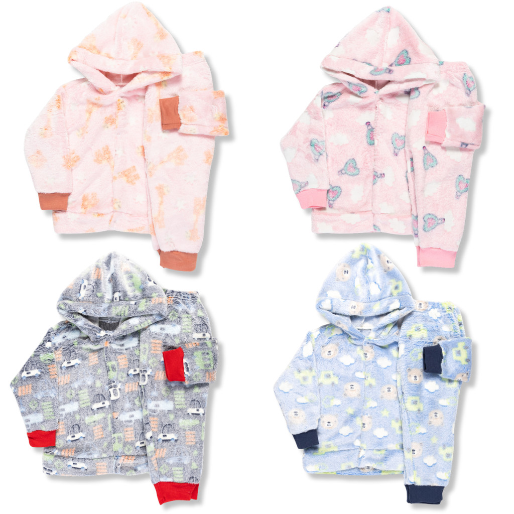 Kit 4 Peças Roupa Infantil Frio Inverno  – 
