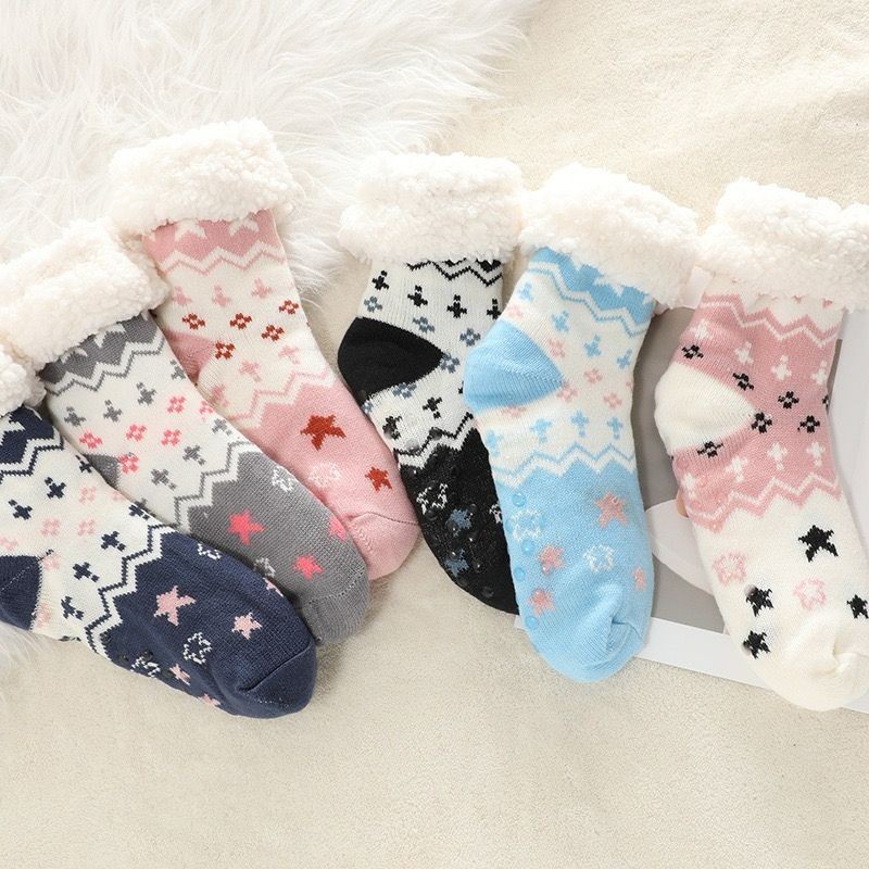 Kit 1 a 6 Pares Meia Inverno de lã térmica infan