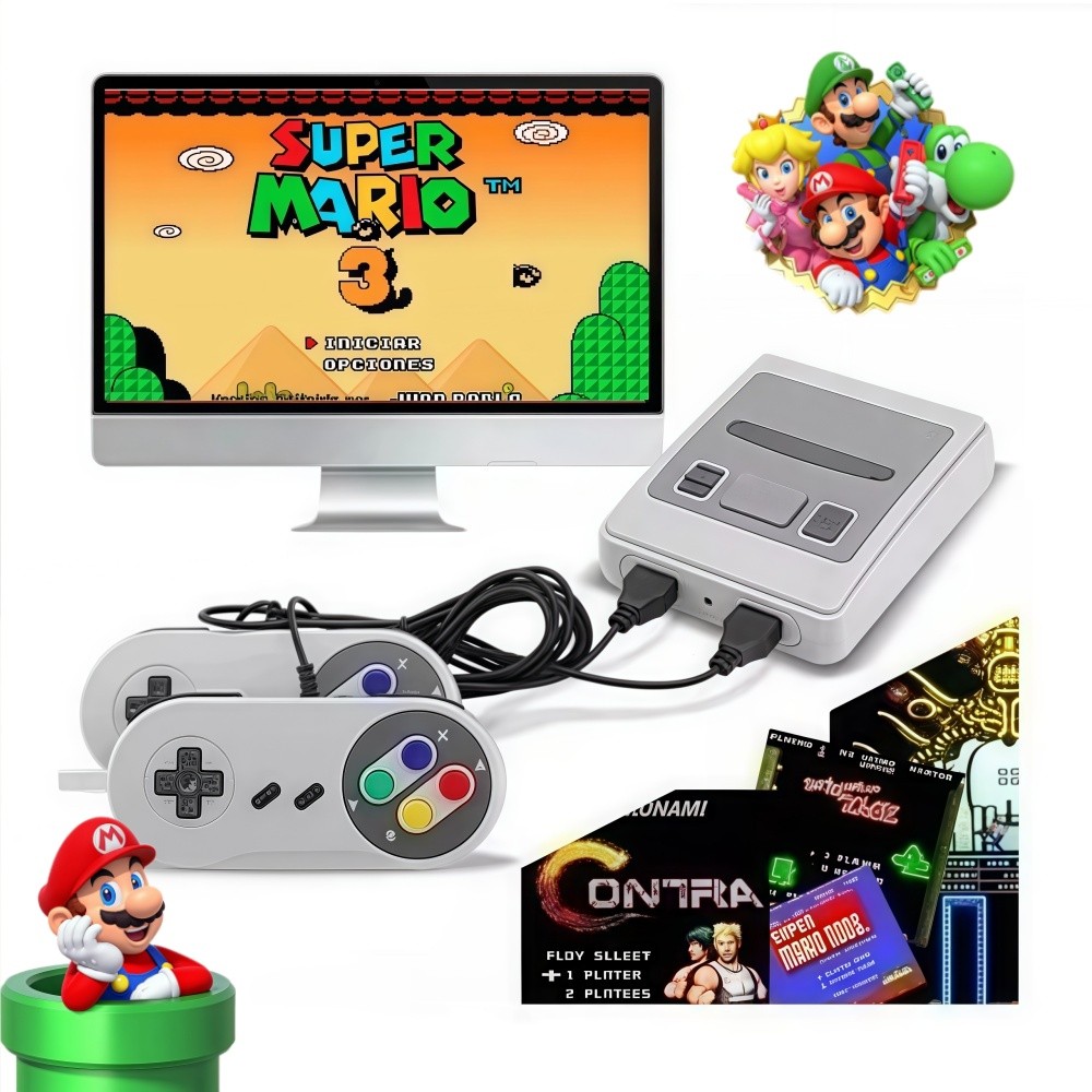 Video Game Classic Super Nintendo Mini SNES 620 Jo
