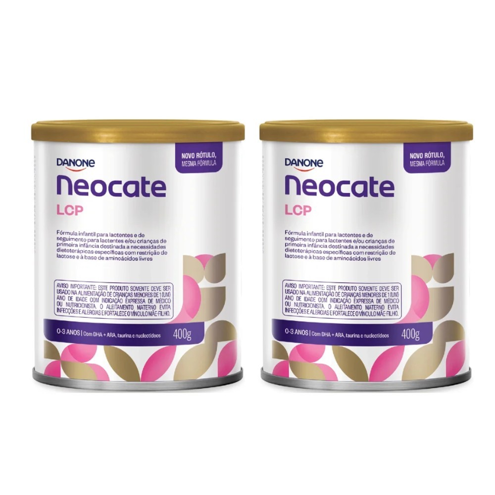 Neocate LCP Danone 400g – Kit com 2 Latas &#