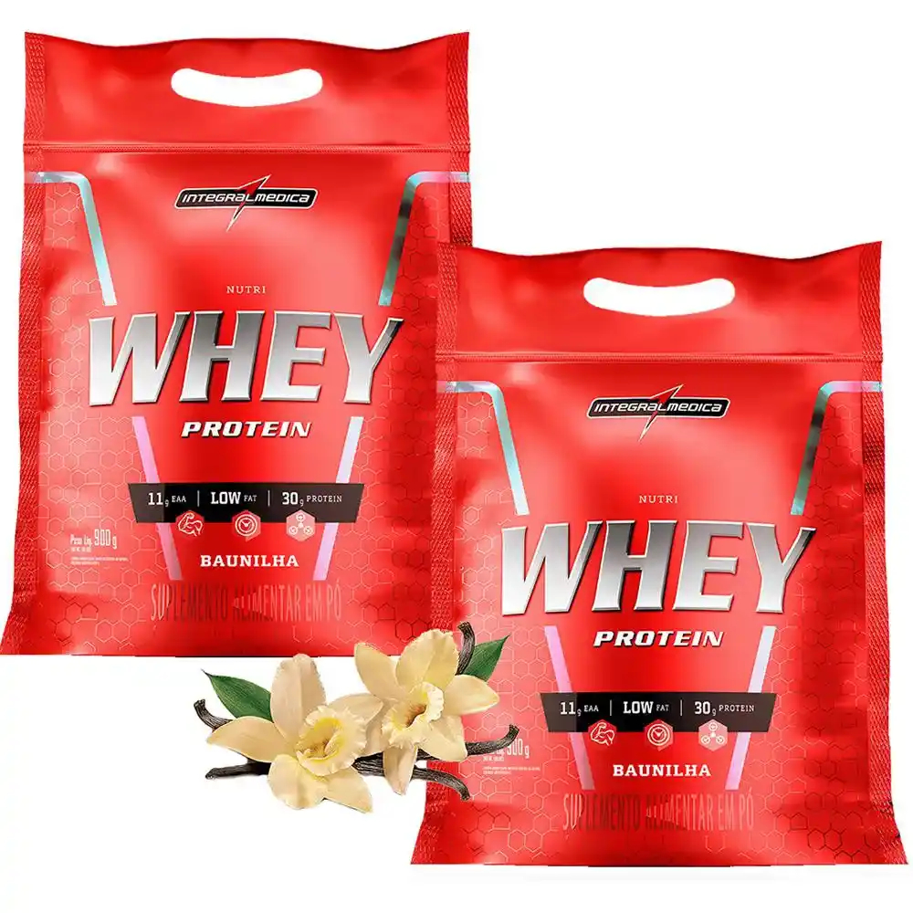Combo 2x Nutri Whey Protein Integralmédica 900g c