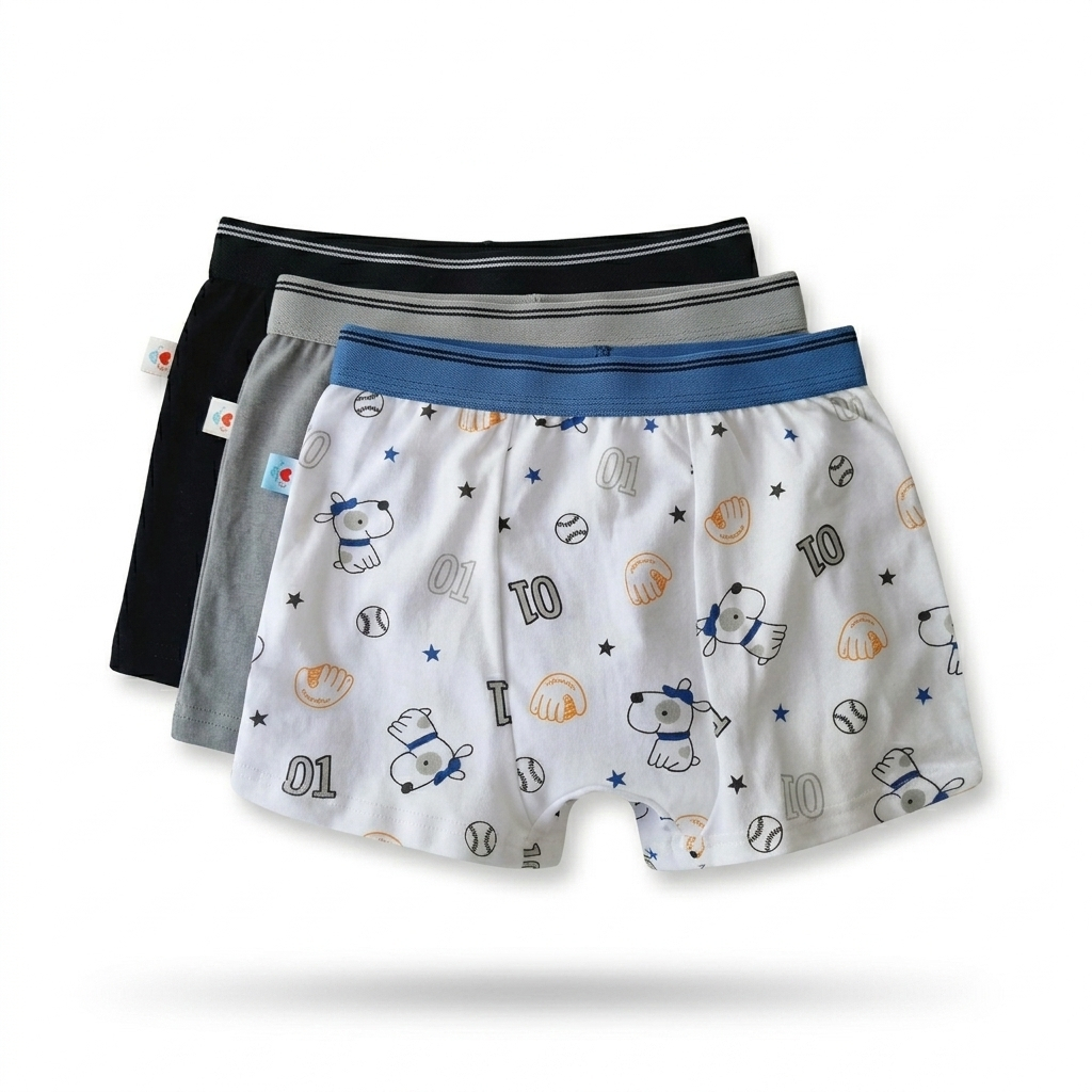 kit Cueca bebê infantil boxer desfralde treinamen