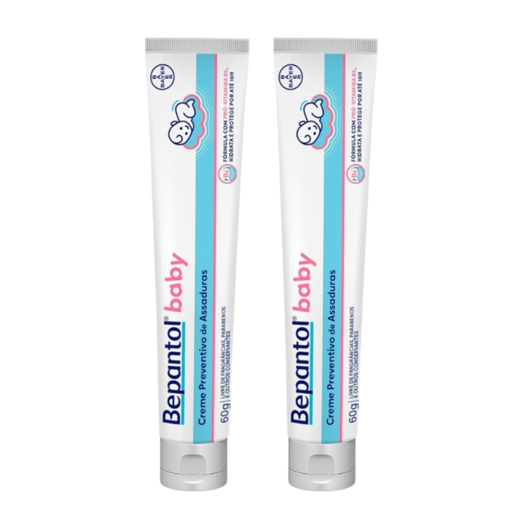Kit com 2 Cremes Pomada de Assadura 60gr Cada R