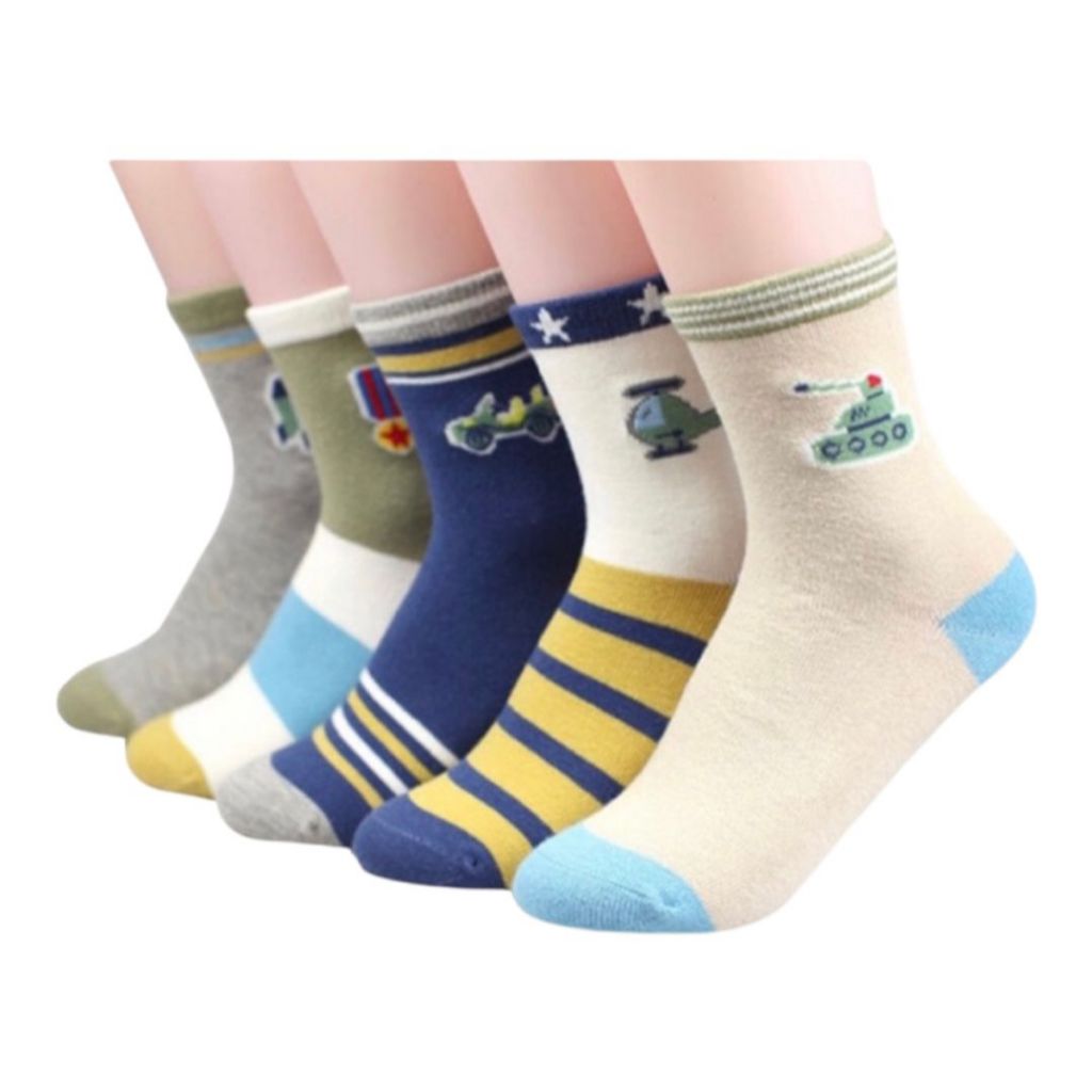 Kit com 24 Pares Meias Infantil com algodão MASCU