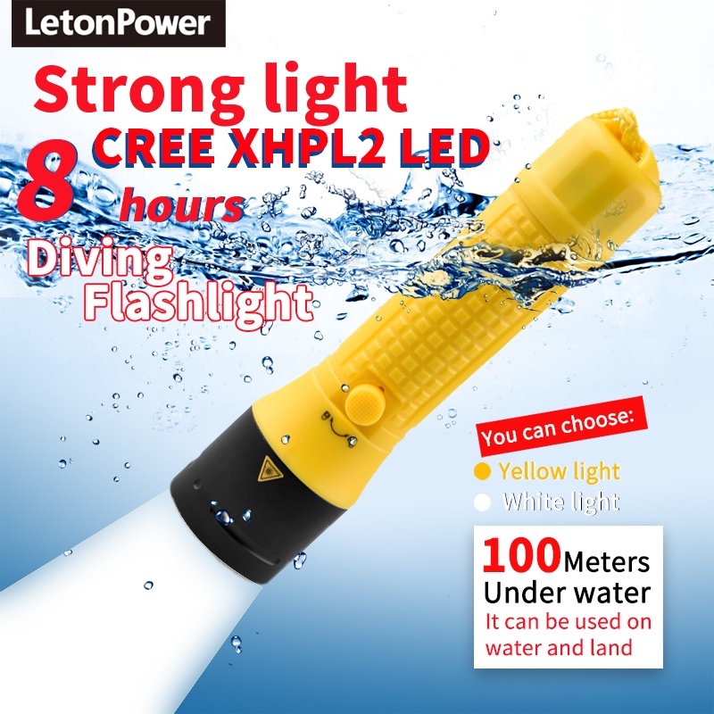 Lanterna De Mergulho 3000LM CERR LED Foca Longa No