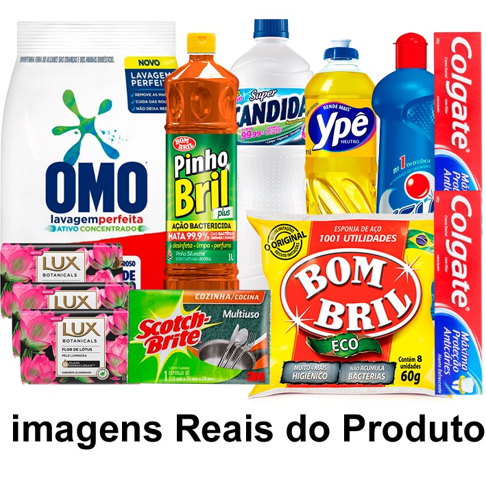 Cesta Basica Higiene E Limpeza 13 Itens Boas Marca