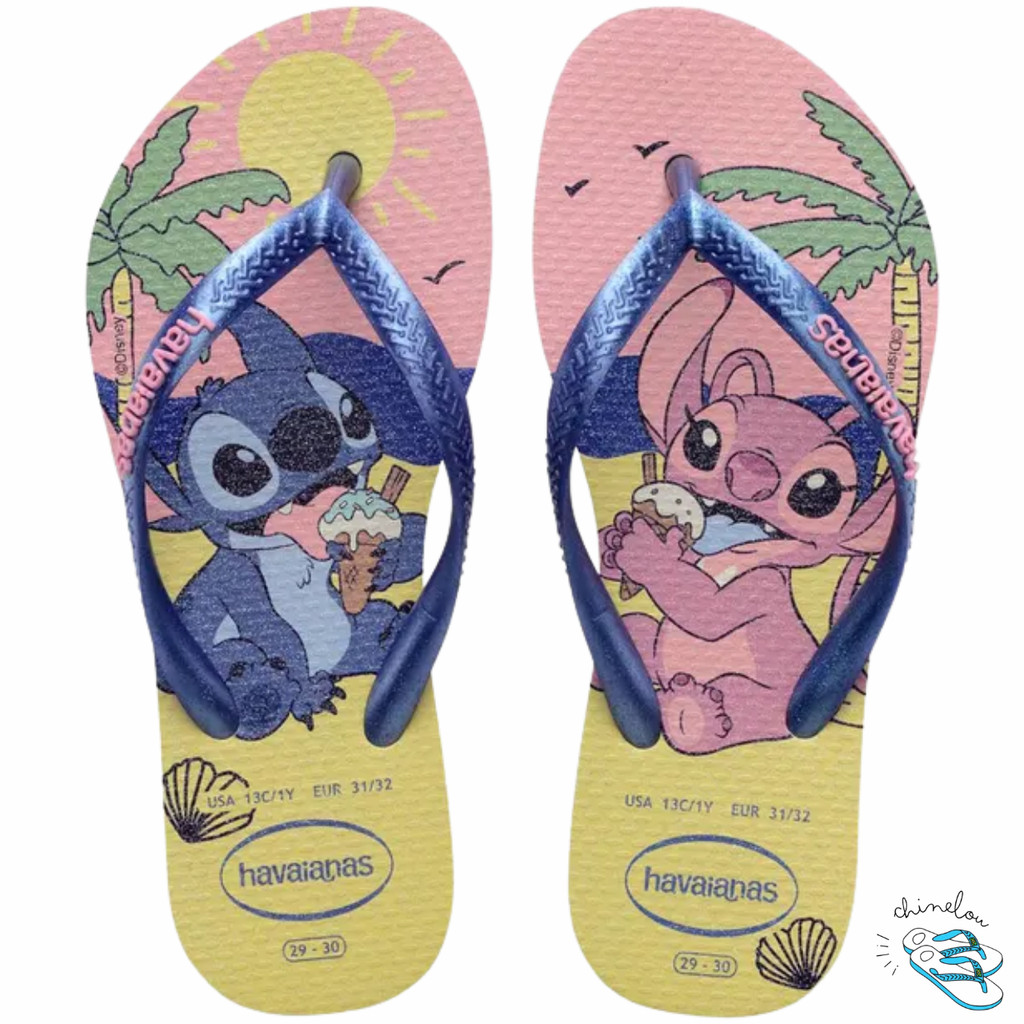 Chinelo Havaianas Kids Slim Disney Lilo Stitch Men