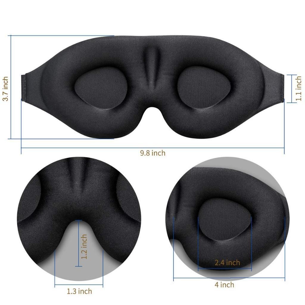 3D Máscara Espuma Confortavel de dormir, 100% Som