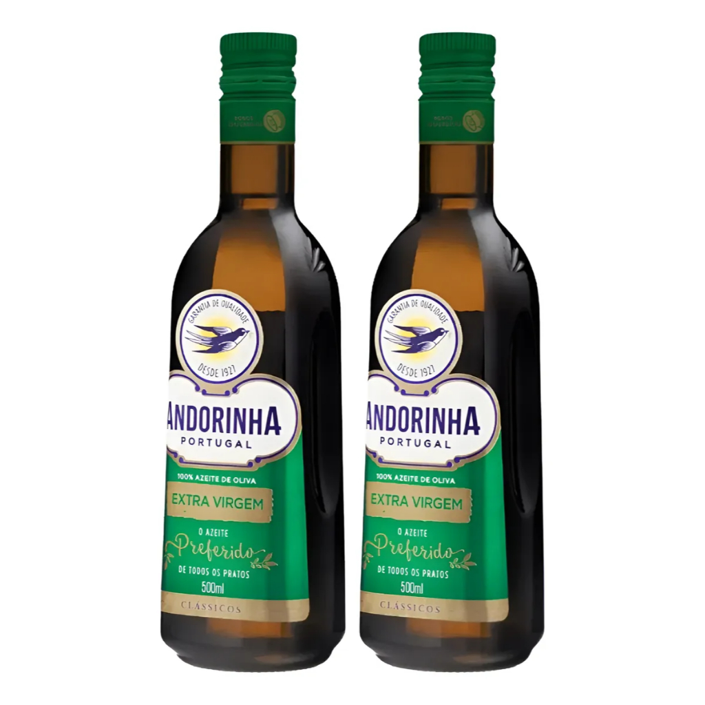 Kit Azeite De Oliva Extra Virgem Andorinha Vidro 5