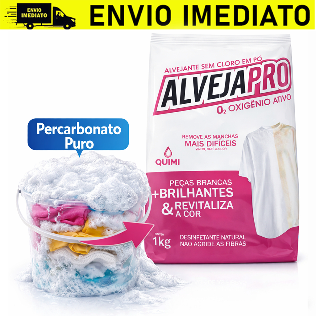 Percarbonato de sódio 100% PURO limpa manchas alv