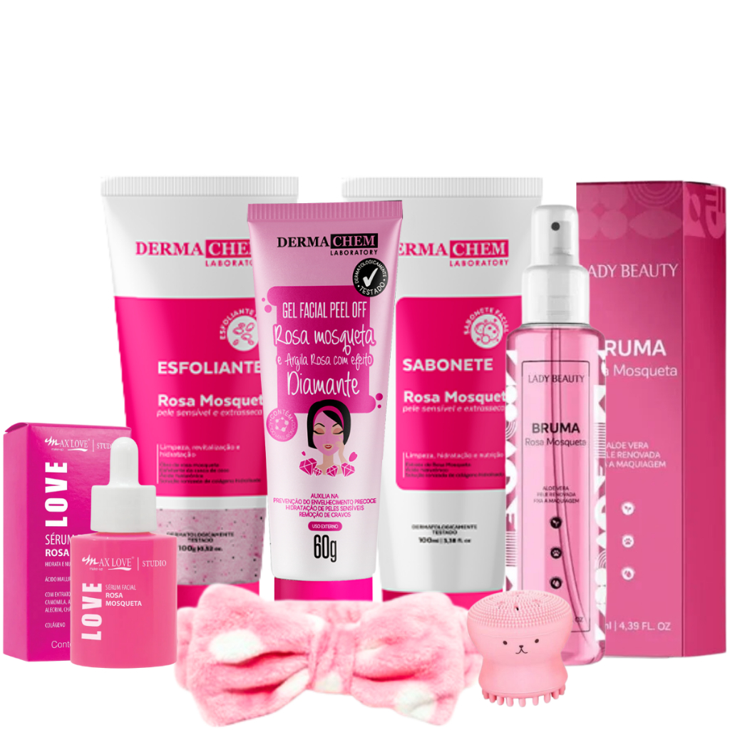 Kit Skin care Rosa Mosqueta Limpeza de Pele Comple