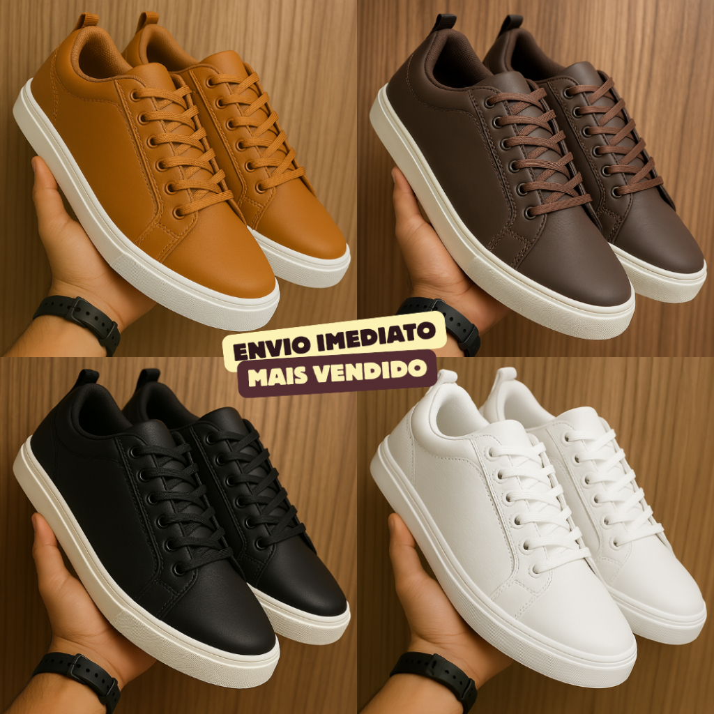 Tênis Masculino Casual Urbano Estiloso Trabalho D