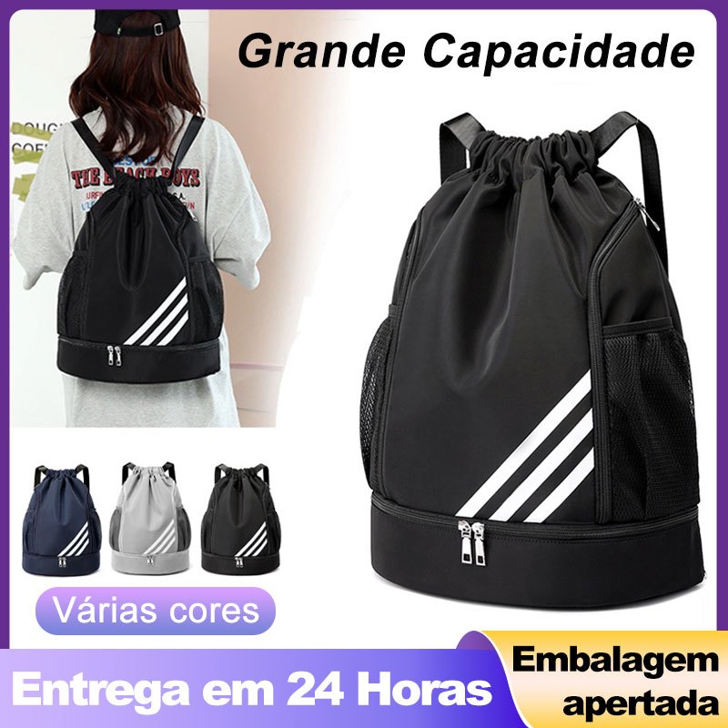 Mochila Saco Impermeável com Compartimento para T
