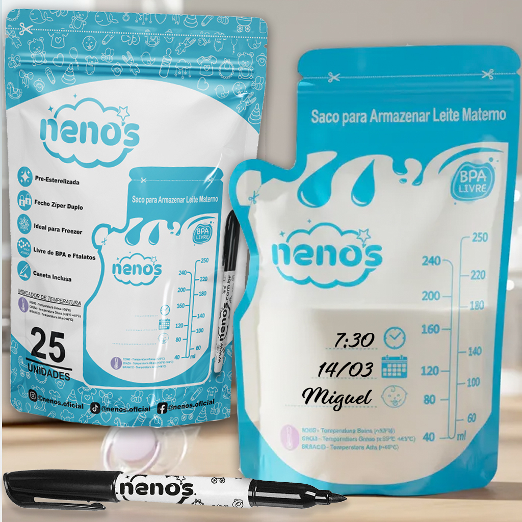Sacos Para Armazenar Leite Materno de 250ml –