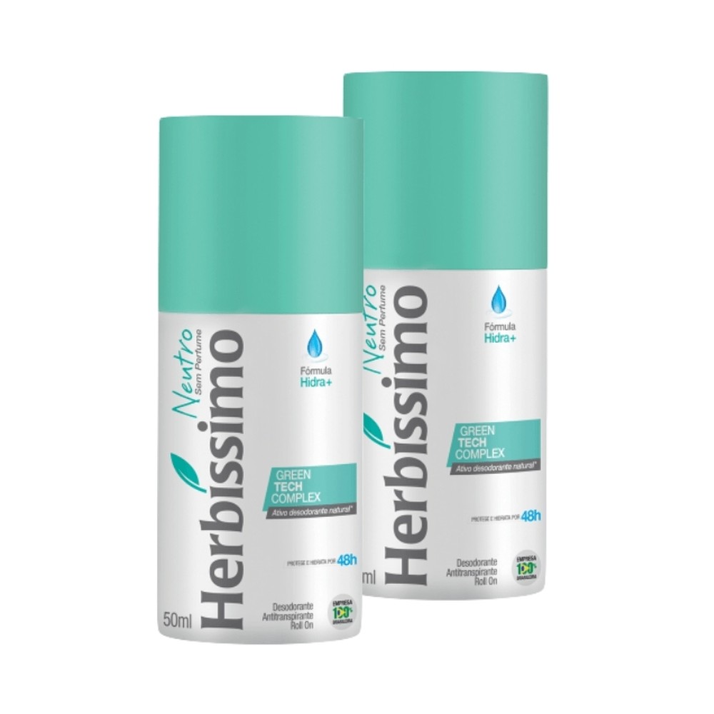 Kit Desodorante Roll-On Antitranspirante Herbíssi