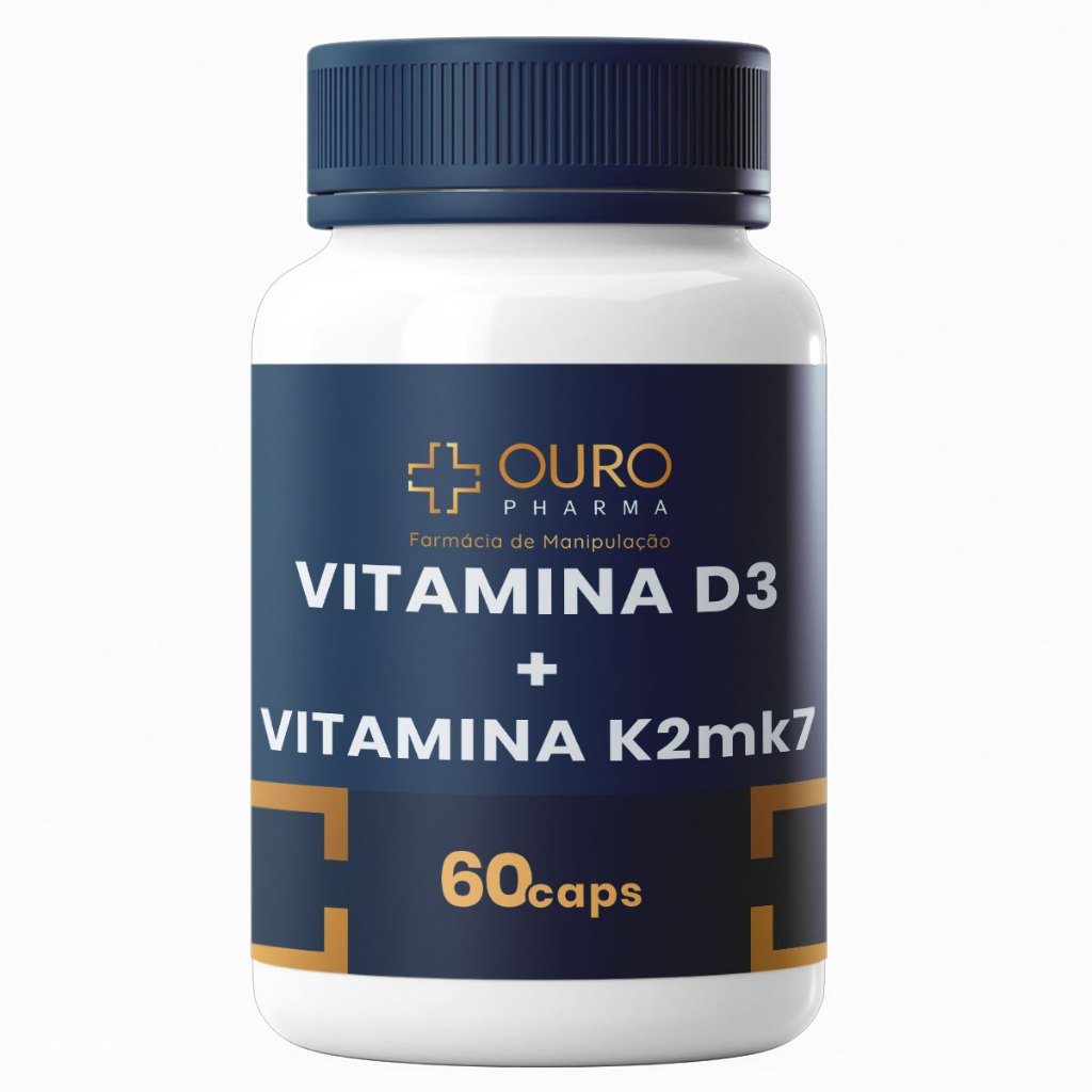 VITAMINA D3 + VITAMINA K2mk7 100% NATURAL 60, 120 