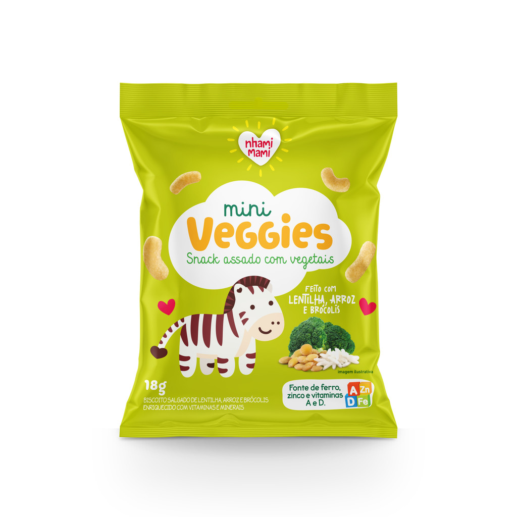 Kit 4 und Mini Veggie Snack Integral todos os sabo