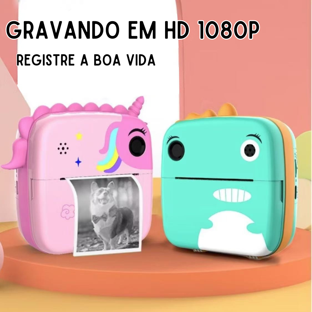 Câmera De Impressão Instantânea Para Crianças 
