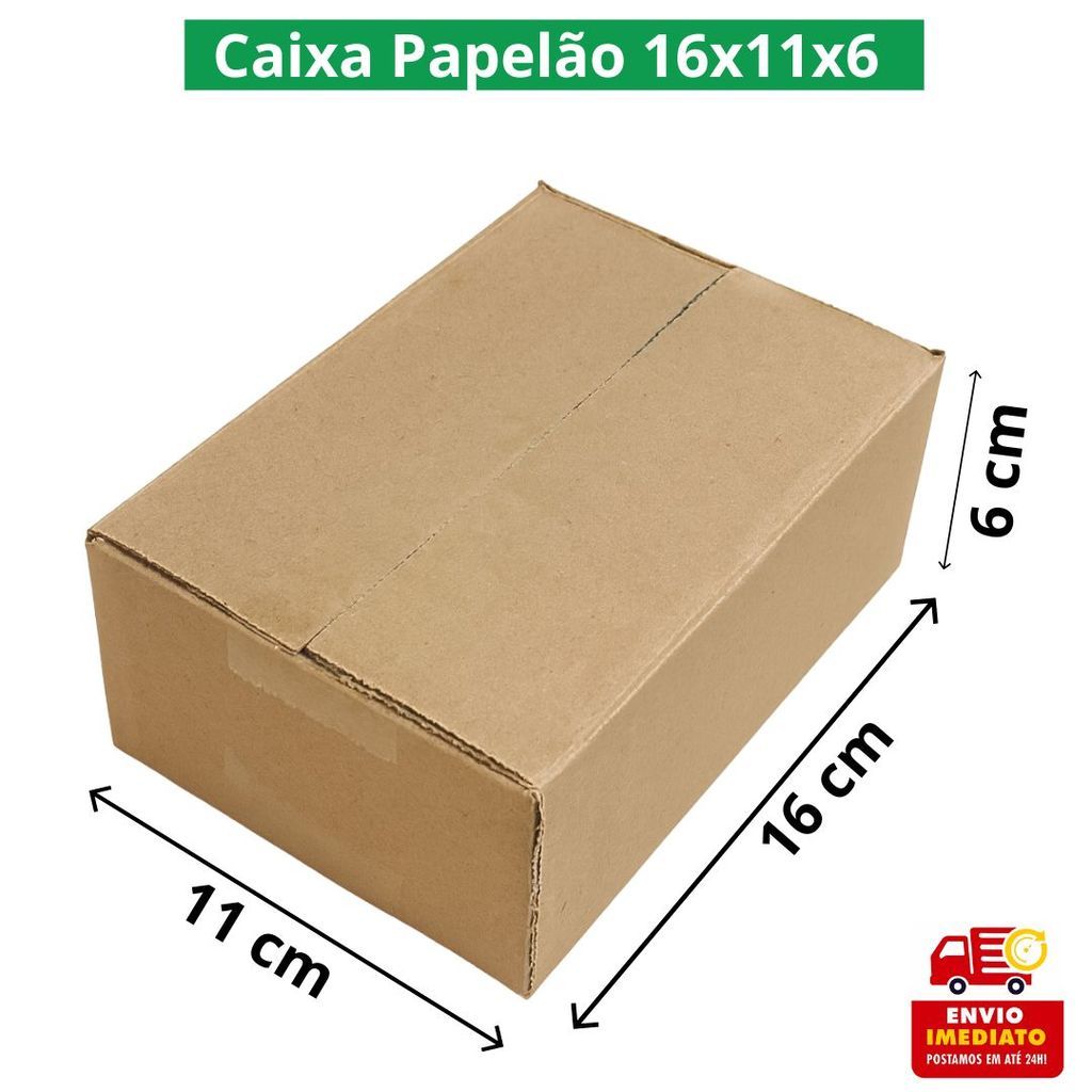 Caixa Papelão 16x11x6 Correio Sedex Pac Pacote Co