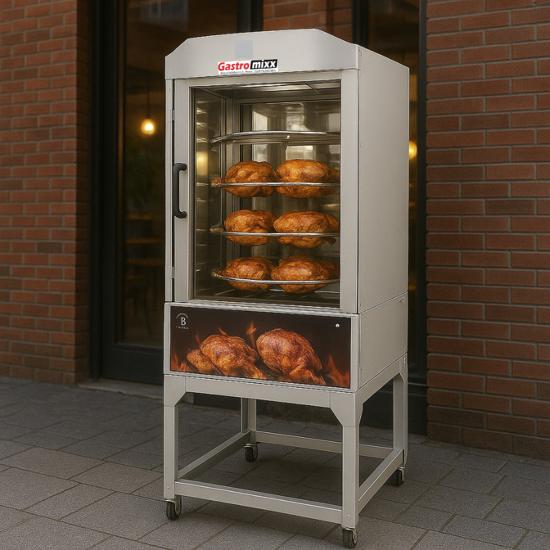 Máquina de Assar Frango Giratória Assador Frangu