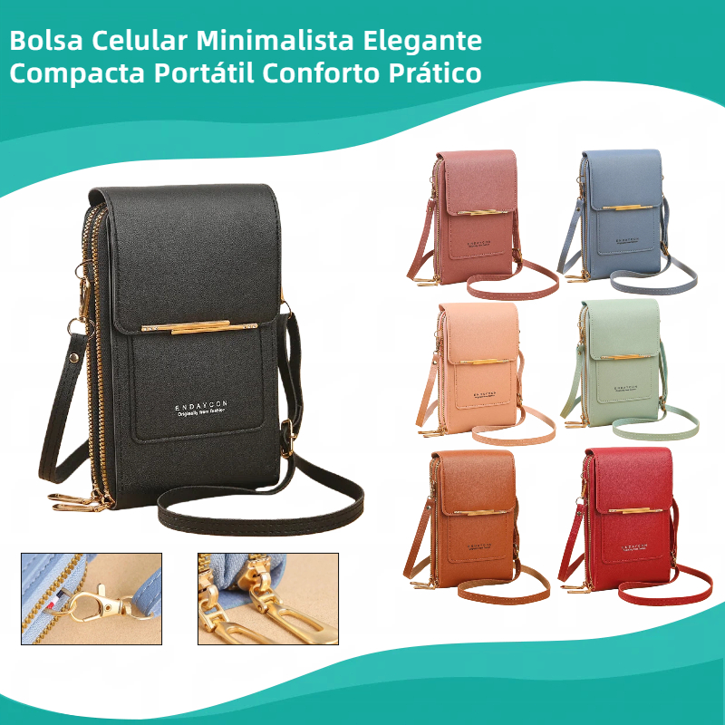 Bolsa Mini Feminina Com Acesso Touchscreen Perfeit