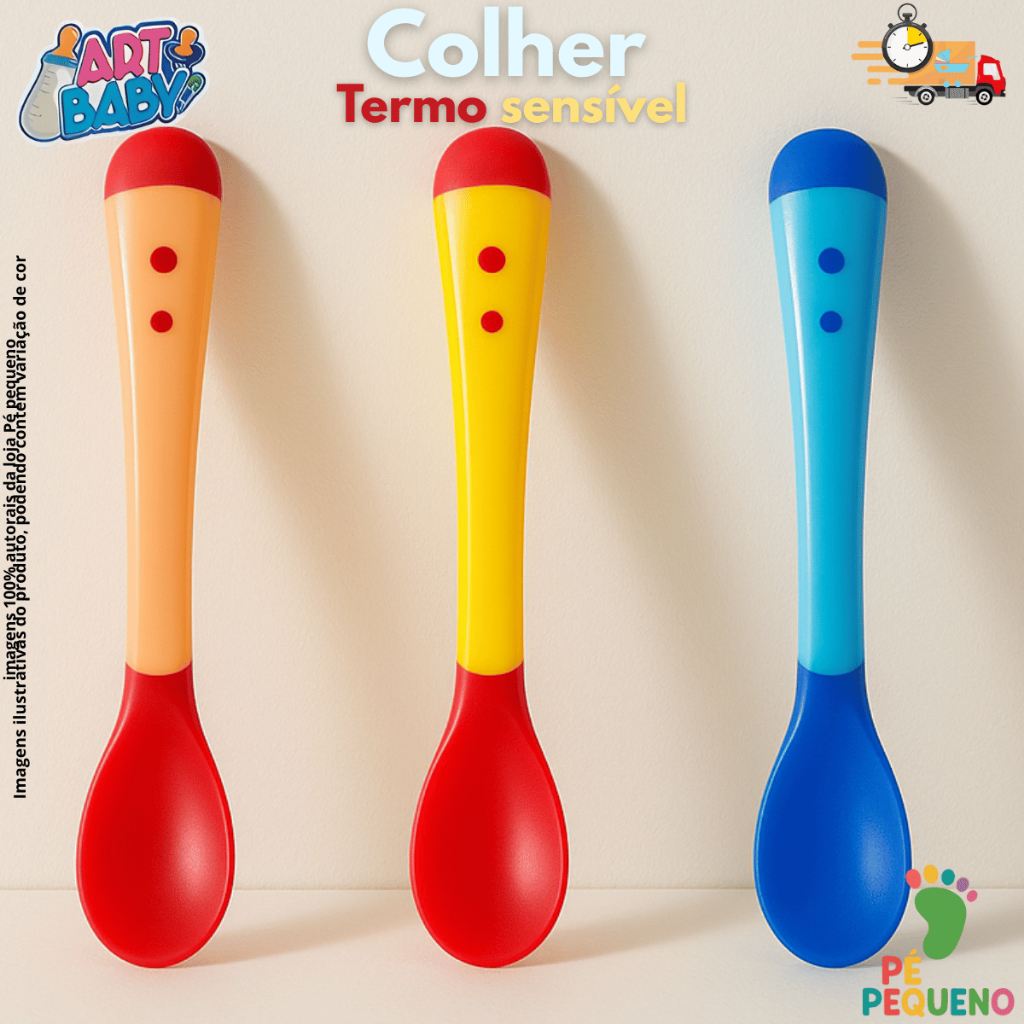 kit colher Sensível ao Calor de silicone Térmica