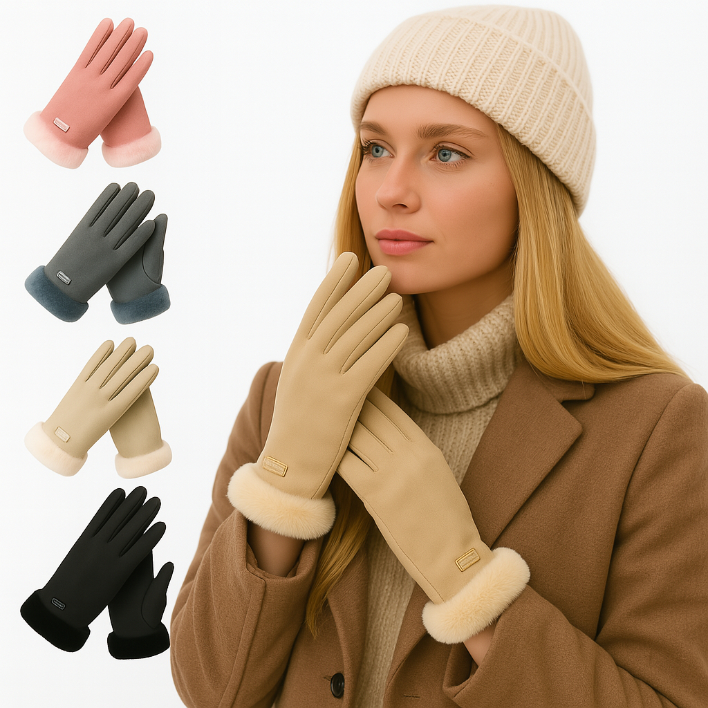 Luva Feminina Inverno Térmica Forrada Touch Scree