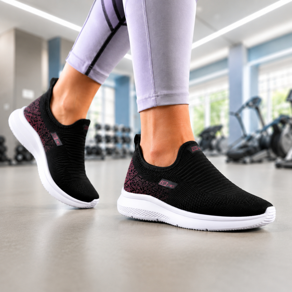 Tênis Feminino Calce Facil Caminhada Casual Leve 