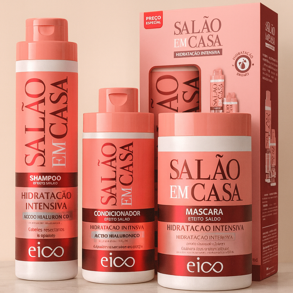 KIT Eico Salão Em Casa Hidratação Intensiva Sha