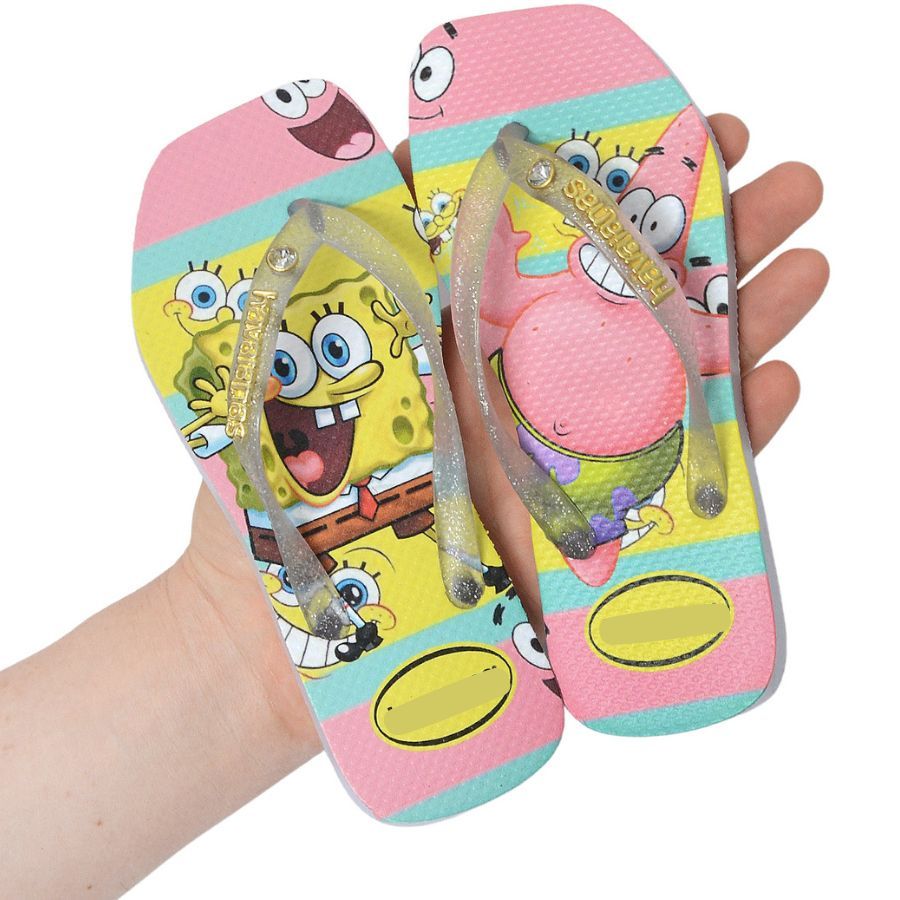 Chinelo Infantil Feminino Com Personagens Fofo Res