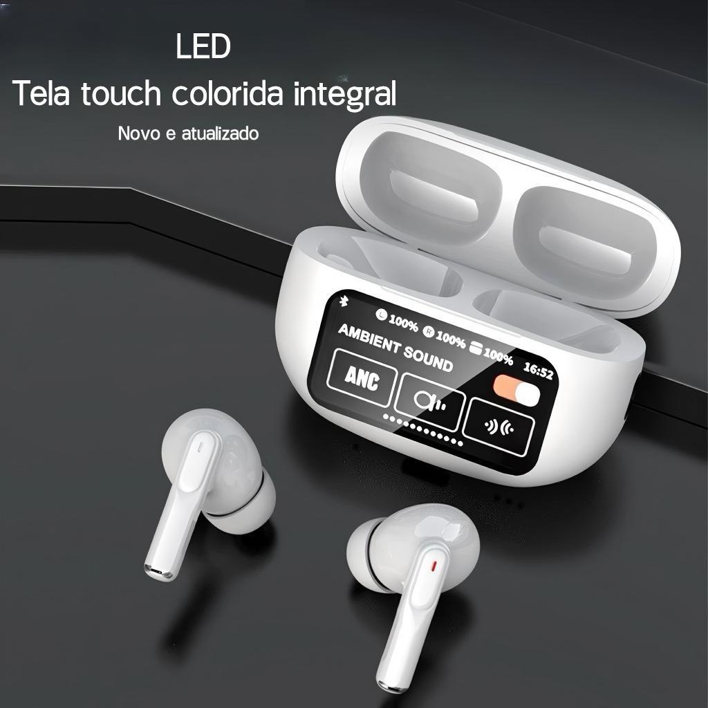 A9 Pro Touch Screen ANC Fones de ouvido sem fio TW
