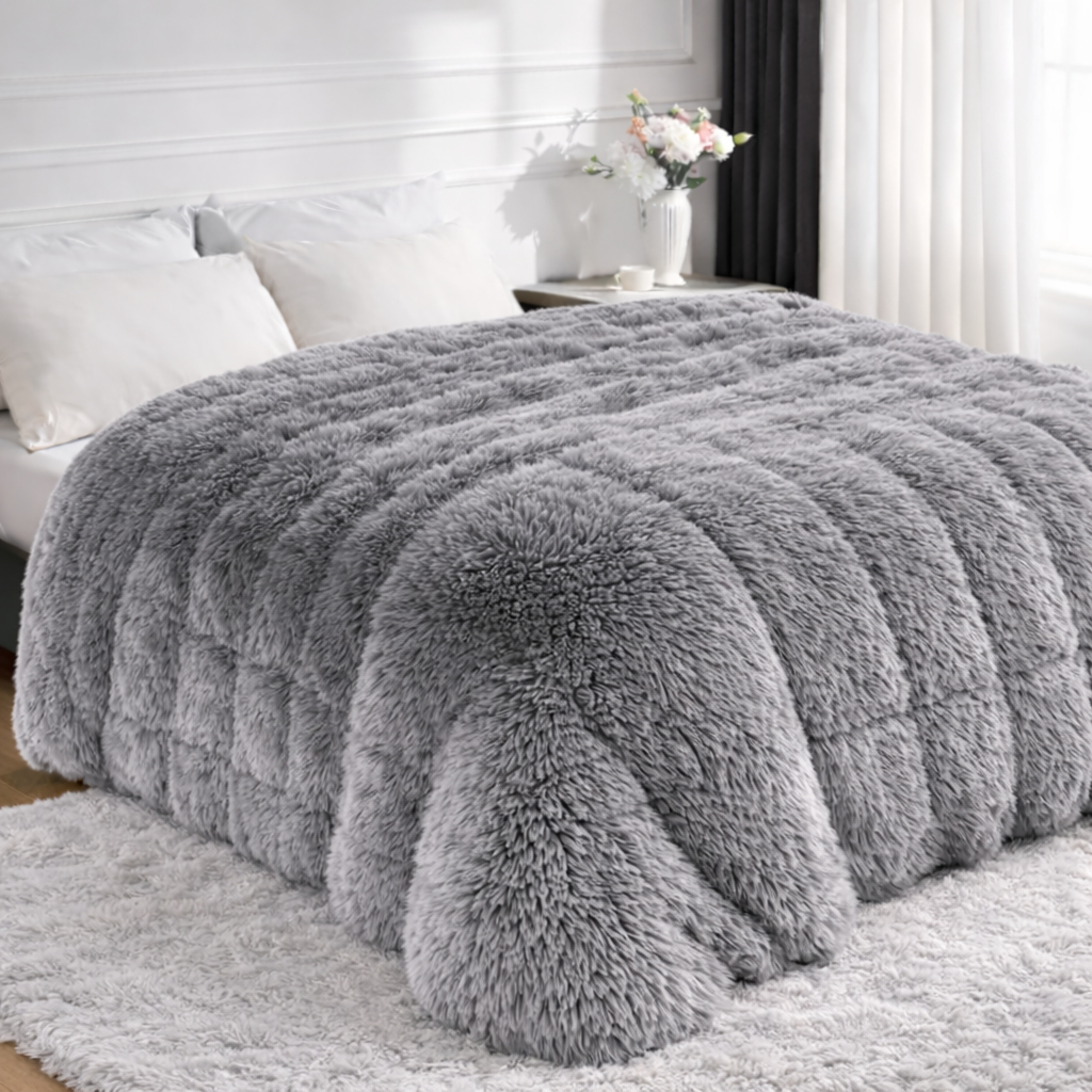 Cobertor Casal Dupla Face Sherpa Felpuda 2,20 X 1,