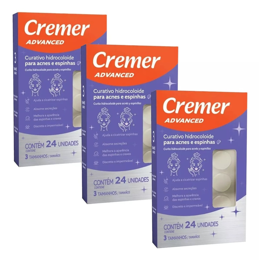 Adesivo Hidrocoloide Acnes E Espinhas Cremer Curat