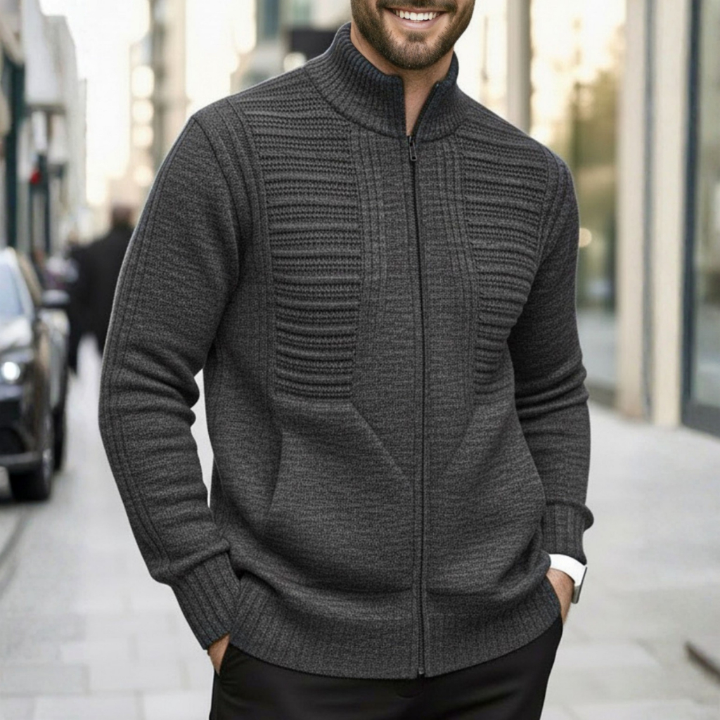 Casaco masculino Inverno Jaqueta Masculina Com Zí