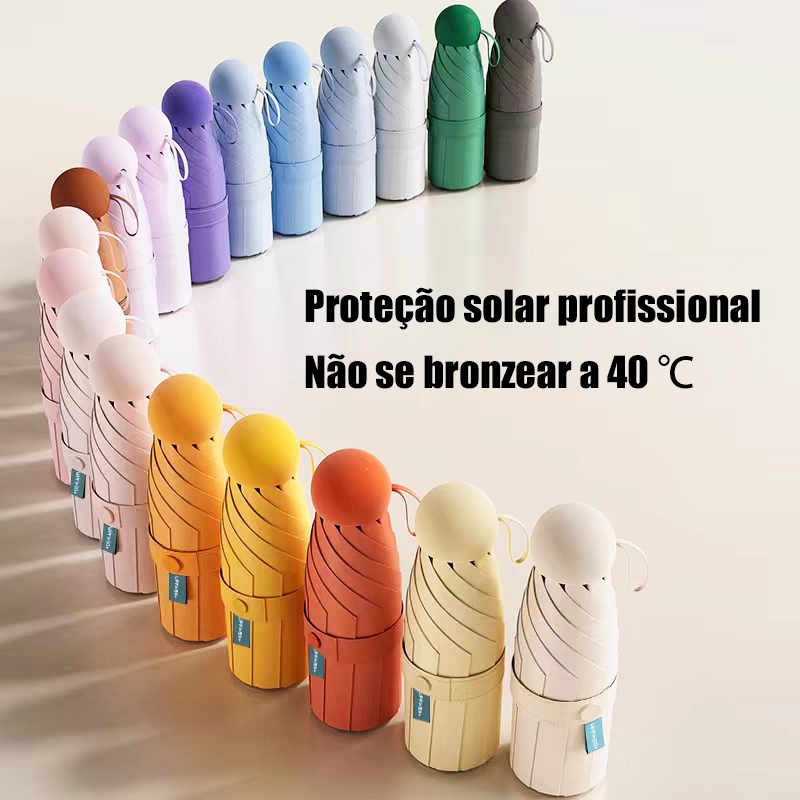 Desconto 50%MINI Guarda Chuva Sombrinha De borrach