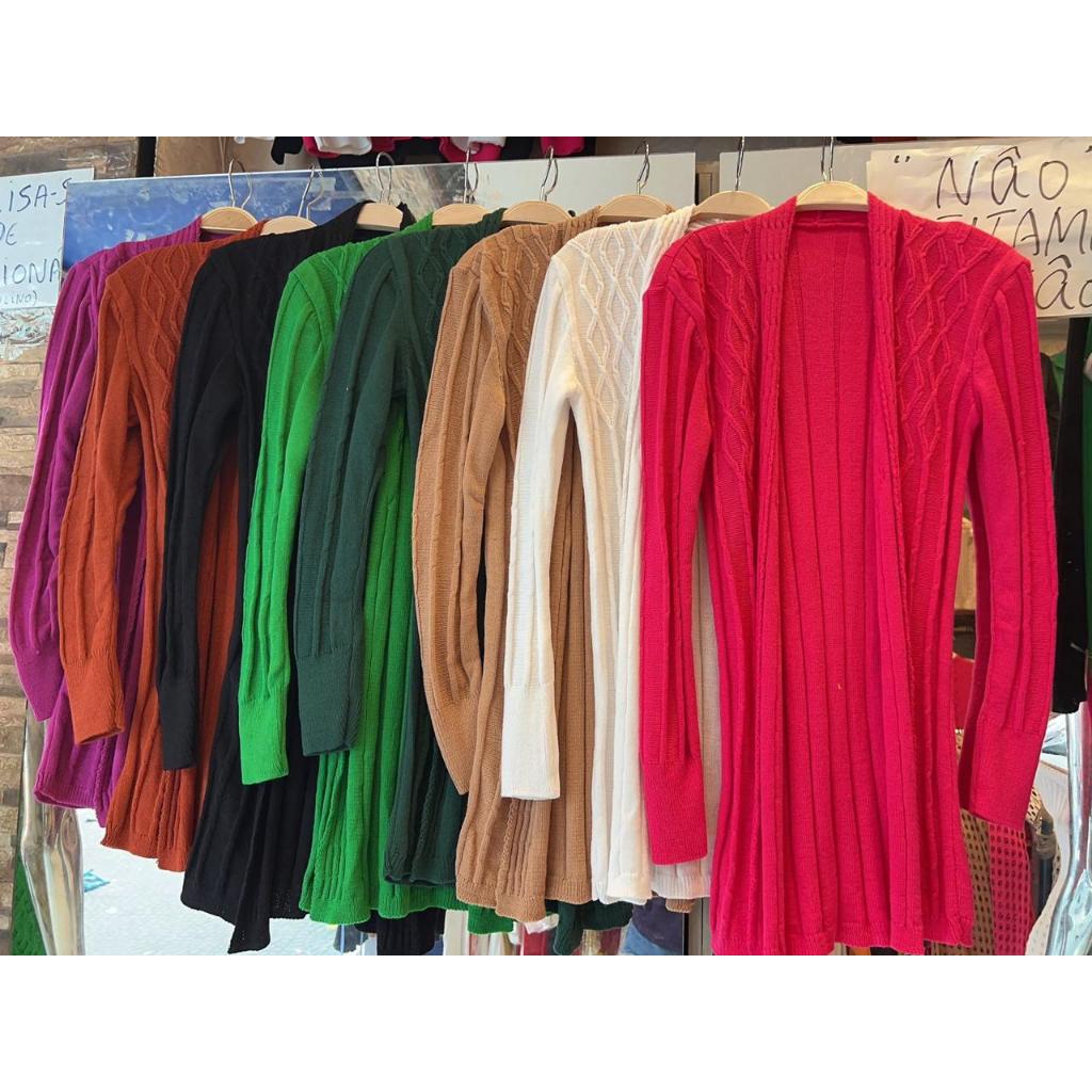 tricot modal cardigan fina inverno