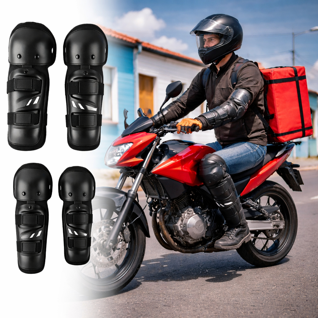 Joelheira Caneleira Cotoveleira Articulada Moto Mo